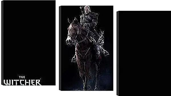 Модульная картина - The Witcher 3: Wild Hunt (Ведьмак), Геральт верхом на Плотве