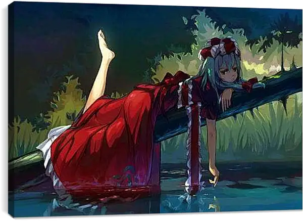 Постер на подрамнике - Девочка над водой