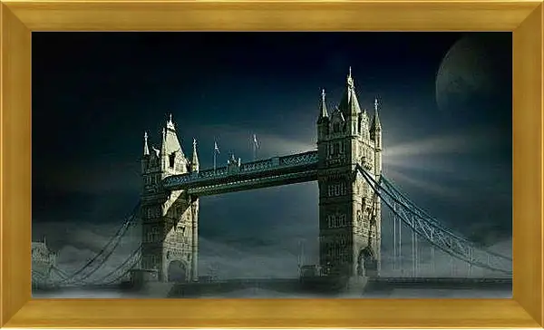Картина в раме - Ночной Тауэрский мост