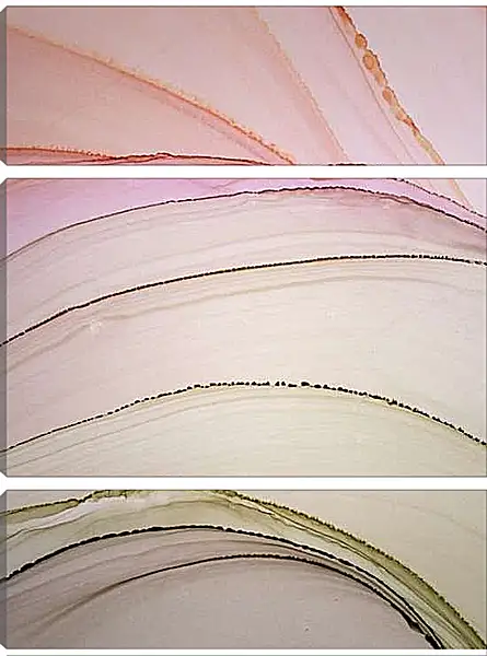 Модульная картина - Abstract pink & green. Mari Dein