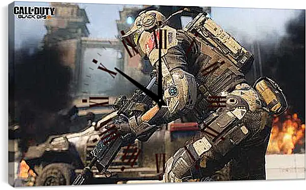 Часы картина - Call Of Duty: Black Ops III