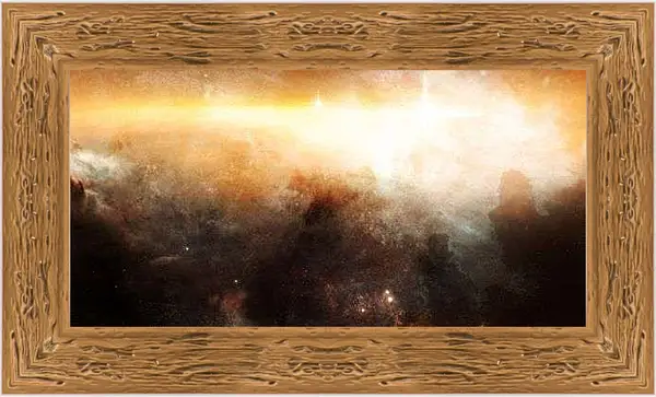 Картина в раме - Звёздное скопление