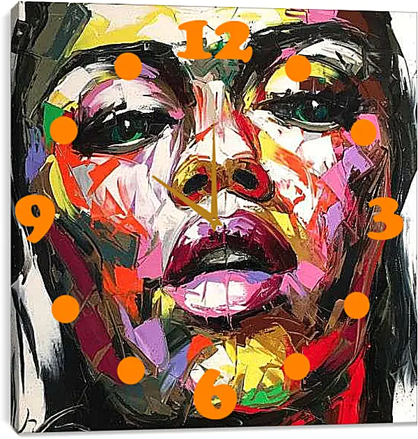 Часы картина - Томный взгляд