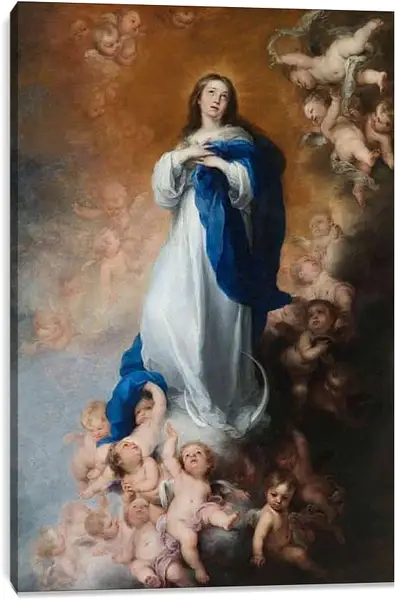 Постер на подрамнике - Непорочное зачатие. Бартоломе Эстебан Мурильо