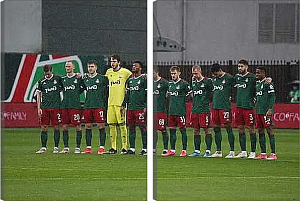 Модульная картина - ФК Локомотив Москва. FC Lokomotiv Moscow