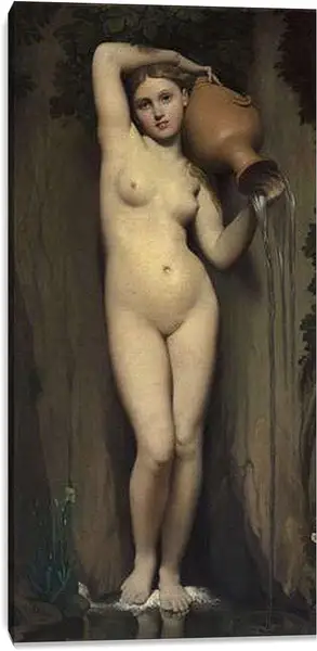 Постер на подрамнике - The Spring. Жан Огюст Доминик Энгр