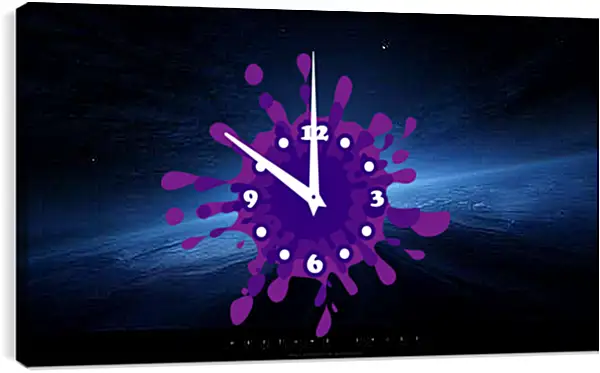 Часы картина - Дорога на Нептуне в тумане