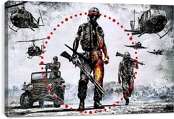 Часы картина - Battlefield: Bad Company 2