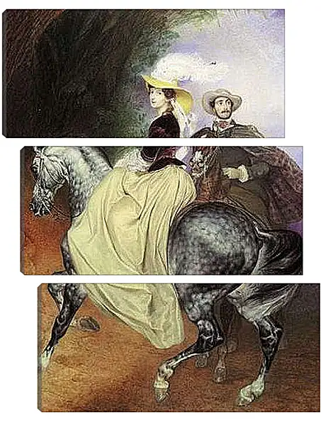 Модульная картина - Всадники. Брюллов Карл Павлович