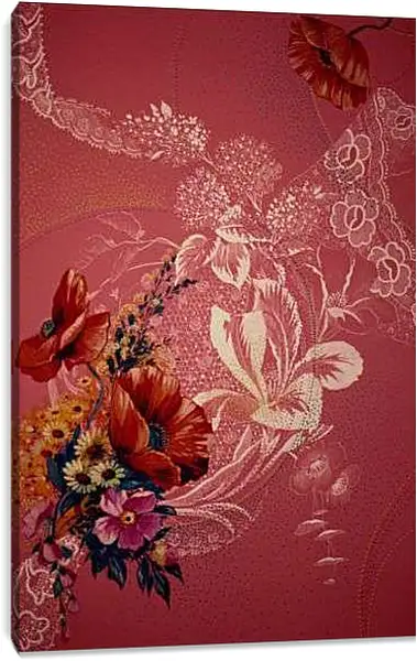 Постер на подрамнике - Маки