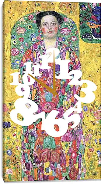 Часы картина - Bildnis Eugenia (Mada) Primavesi. Густав Климт