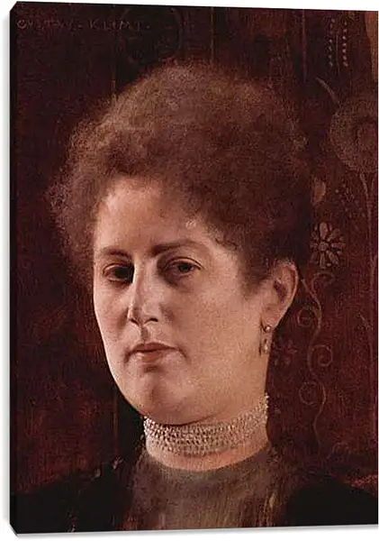 Постер на подрамнике - Damenbildnis. Густав Климт