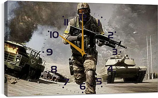 Часы картина - Battlefield: Bad Company 2