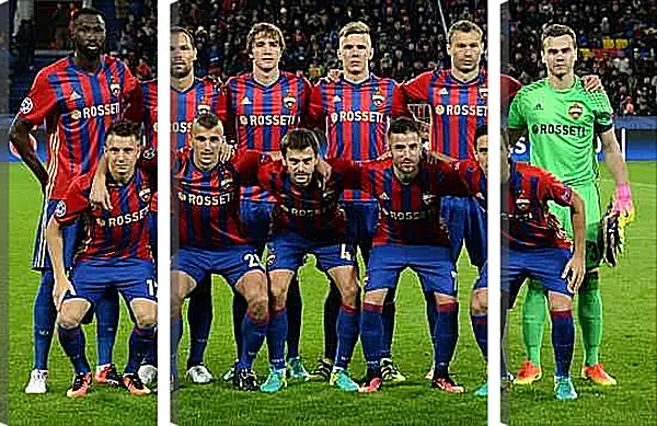 Модульная картина - Фото перед матчем. ФК ЦСКА Москва. FC CSKA Moscow
