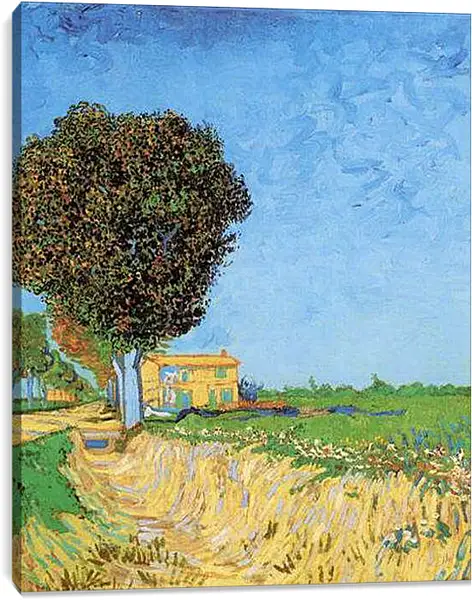 Постер на подрамнике - A Lane near Arles. Винсент Ван Гог