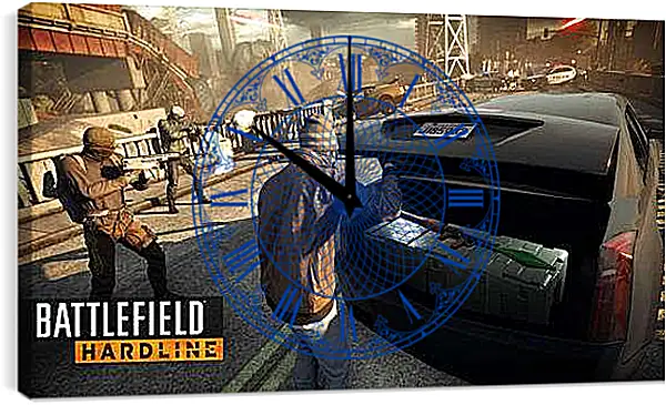 Часы картина - Battlefield: Hardline