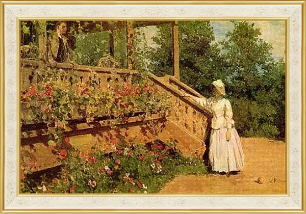 Картина в раме - Настурции. Коровин Константин