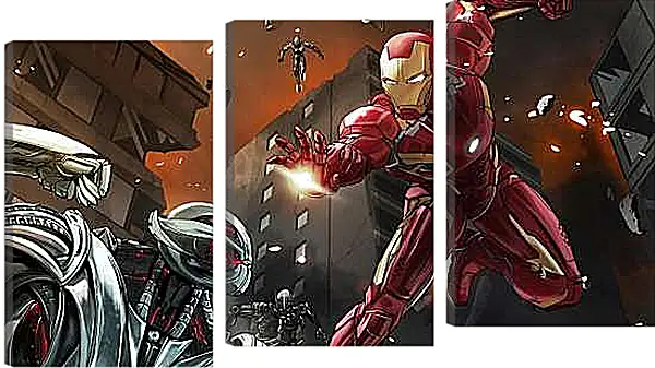 Модульная картина - Железный человек. Iron Man
