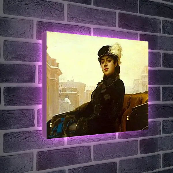 Лайтбокс световая панель - Незнакомка. Иван Николаевич Крамской