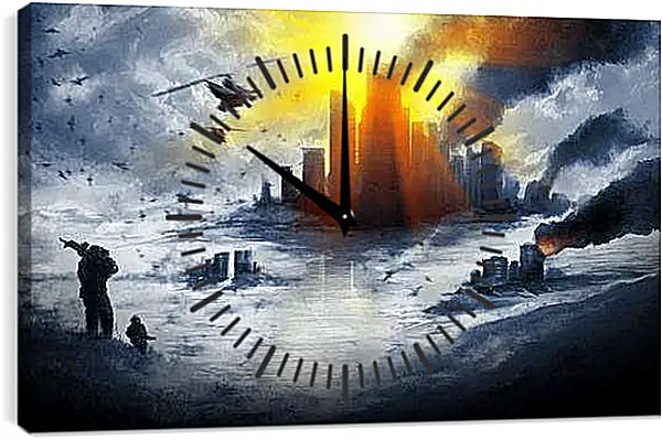 Часы картина - Battlefield 4