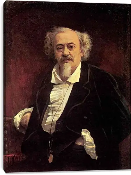 Постер на подрамнике - Портрет актёра Василия Васильевича Самойлова. Иван Николаевич Крамской