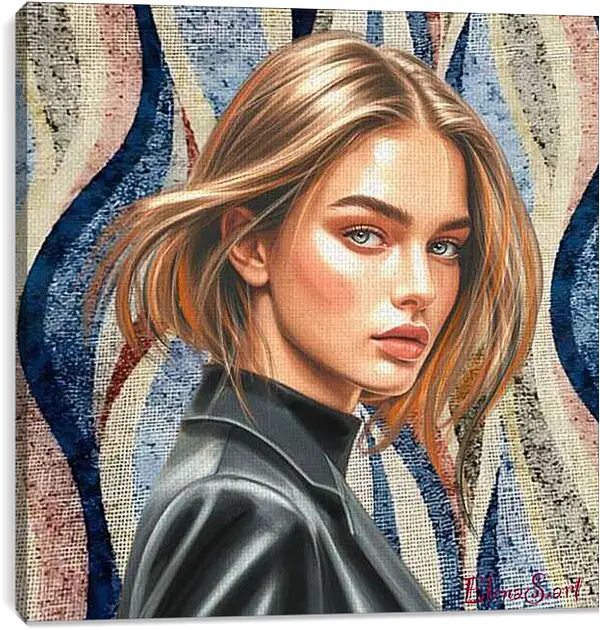 Постер на подрамнике - Color portrait 43