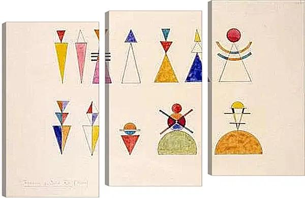 Модульная картина - modelo di figura per la scen. Кандинский Василий