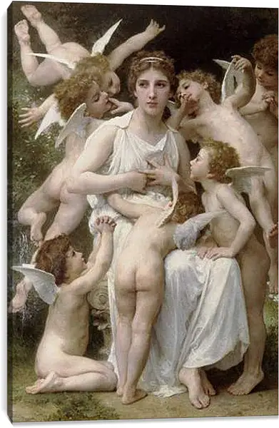 Постер на подрамнике - Lassaut. Возвращение весны. Адольф Вильям Бугро