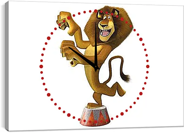 Часы картина - Лев