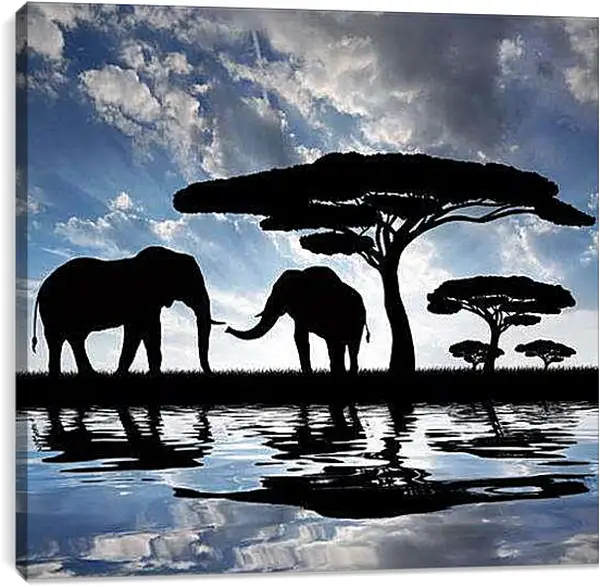 Постер на подрамнике - Африка