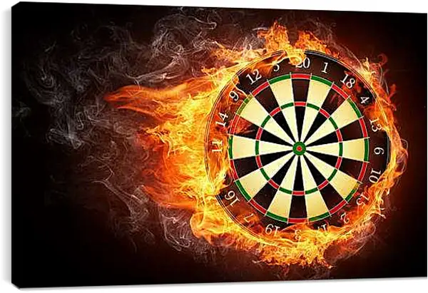 Постер на подрамнике - Огненная мишень