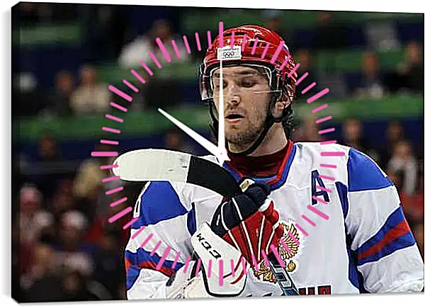 Часы картина - Александр Овечкин. Сборная России