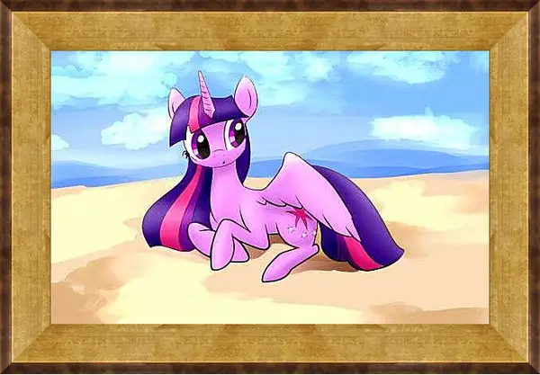 Картина в раме - Единорог