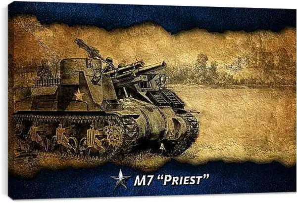 Постер на подрамнике - World Of Tanks