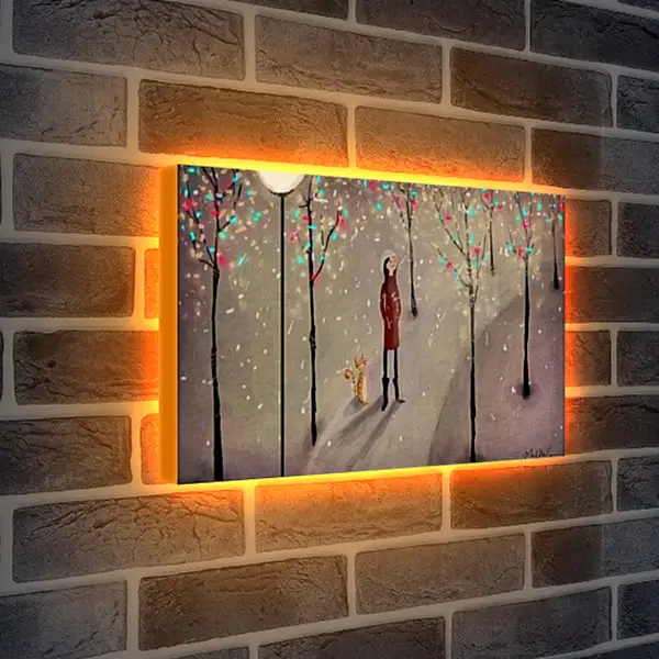 Лайтбокс световая панель - Девочка