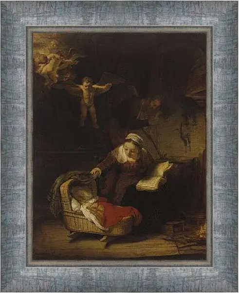 Картина в раме - Святое семейство. Рембрандт