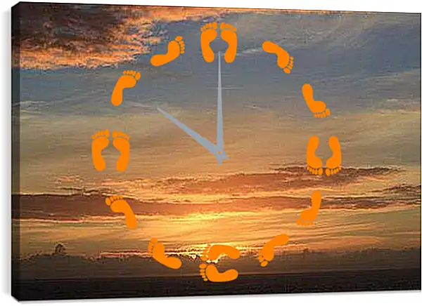 Часы картина - Morning - Утро