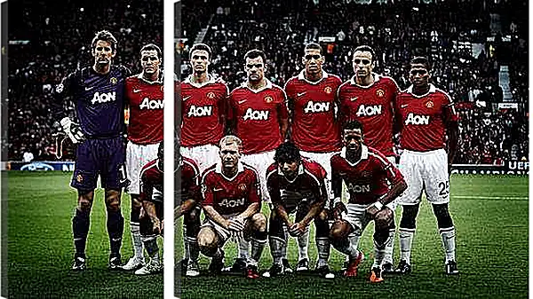 Модульная картина - Фото перед матчем ФК Манчестер Юнайтед