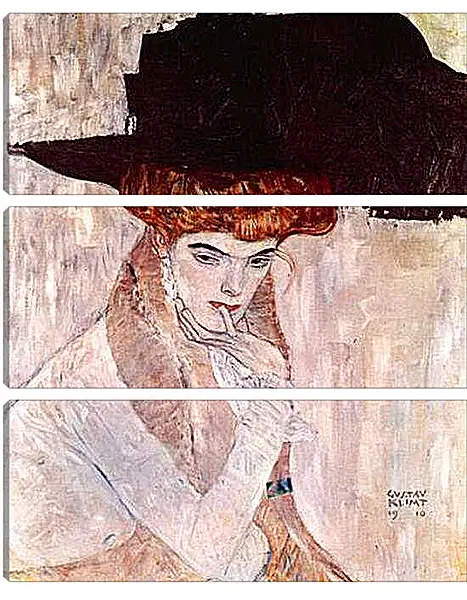 Модульная картина - The Black Hat. Густав Климт