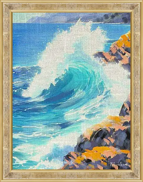 Картина в раме - Wave 1