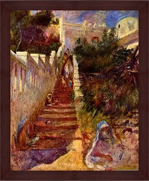 Картина в раме - Treppe in Algier. Пьер Огюст Ренуар