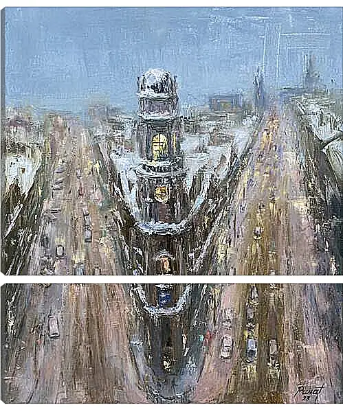 Модульная картина - Пять углов Санкт-Петербурга
