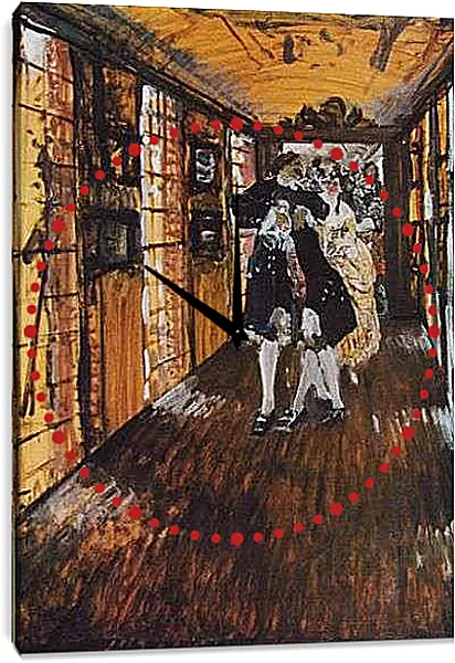 Часы картина - Пётр1 в Монплезире. Валентин Александрович Серов