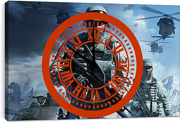 Часы картина - Battlefield: Bad Company 2