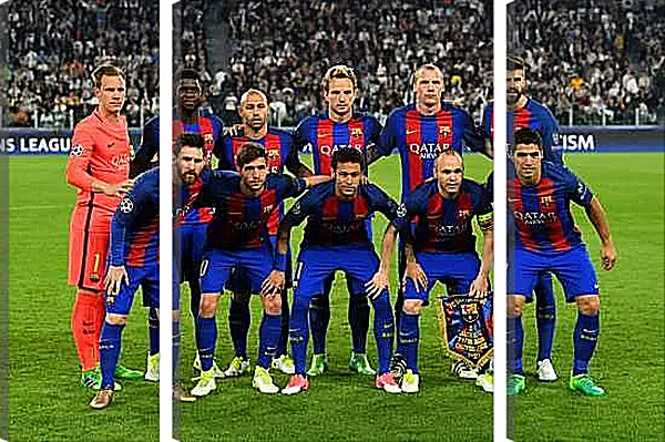 Модульная картина - Фото перед матчем ФК Барселона. FC Barcelona