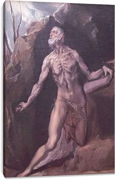 Постер на подрамнике - Saint Jerome. Эль Греко