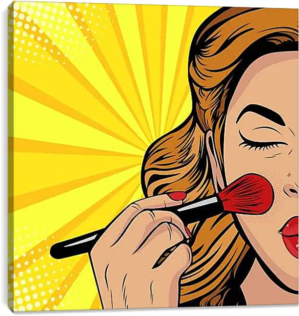 Постер на подрамнике - Макияж