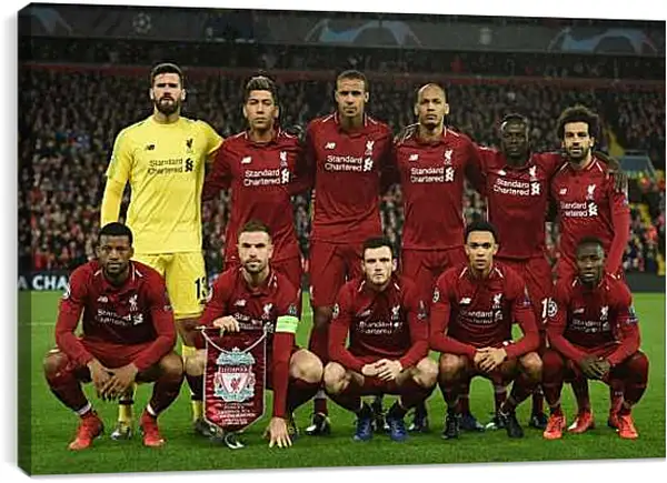 Постер на подрамнике - Фото перед матчем ФК Ливерпуль. FC Liverpool