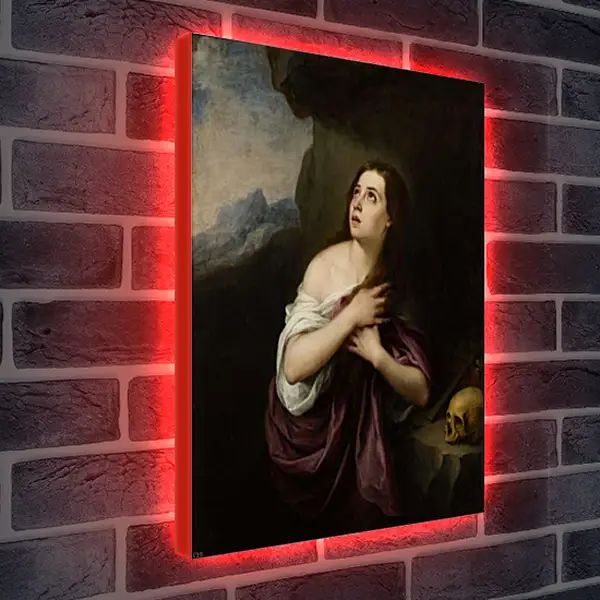 Лайтбокс световая панель - Кающаяся Магдалина. Бартоломе Эстебан Мурильо
