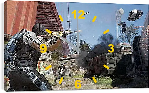 Часы картина - Call Of Duty: Advanced Warfare
